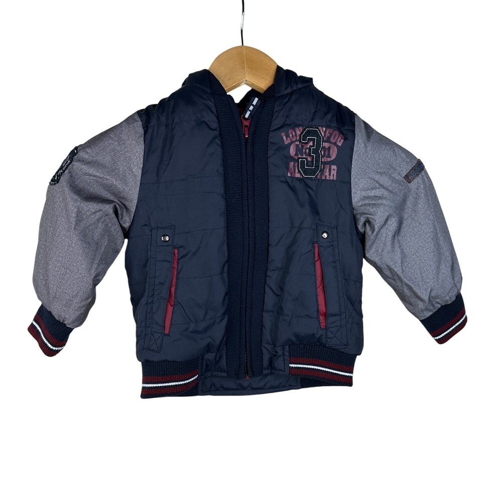 London Fog Toddler Jacket size 2T Black/Gray